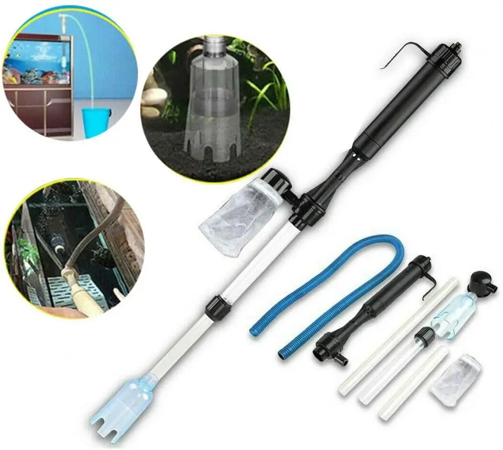 Marine Aquarium Water Change - Electric Water Changer Vacuum Siphon Pump