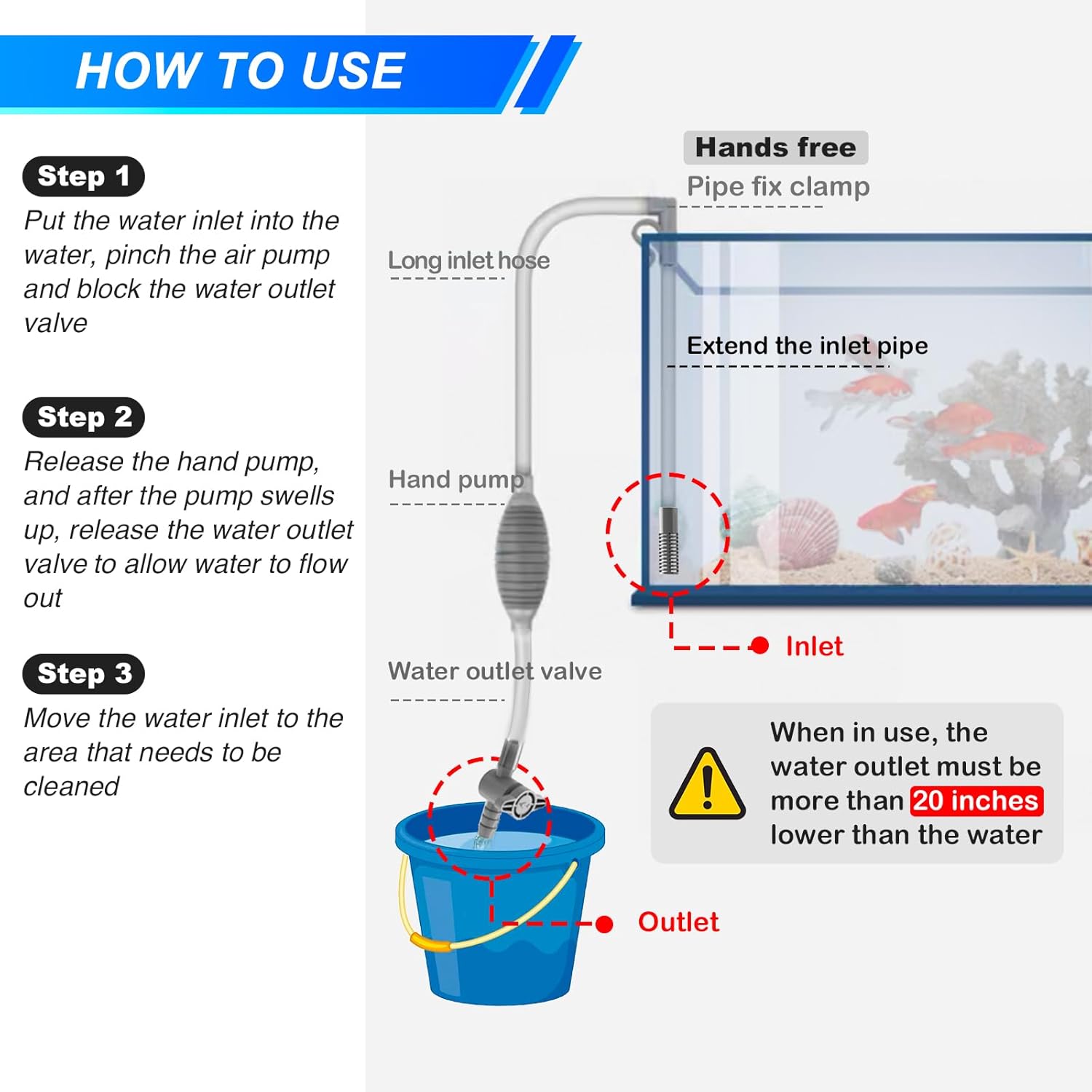 Large Fish Tank Aquarium Sipho – Marine Aquarium Water Change Bewertung und Preis