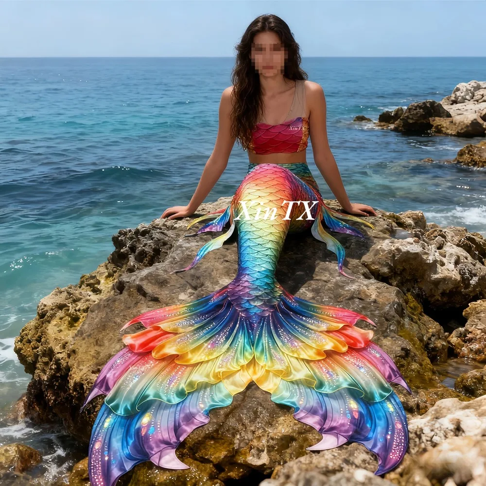 Mermaid tail rainbow-colored l – Aquarium & Marine Museum Bewertung und Preis