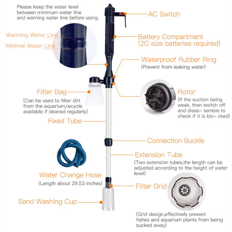 Electric Water Changer Vacuum  – Marine Aquarium Water Change Bewertung und Preis